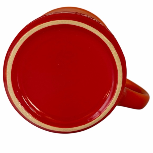 Le Creuset orange red ombré Flame coffee tea stoneware mug - Picture 5 of 8